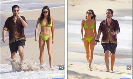 'Trai hư' Scott Disick lại đi biển với 'gái lạ'
