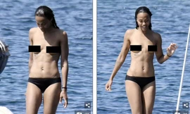 Sao 'Avatar' ngực trần tắm biển gây ngỡ ngàng