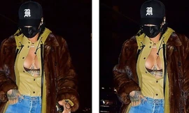 Rihanna diện mốt lộ nội y, khoe ngực táo bạo
