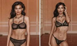 Siêu mẫu Kelly Gale khoe body nóng bỏng với nội y xuyên thấu khiến người nhìn đỏ mặt