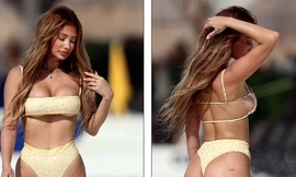 Người đẹp show hẹn hò 18+ 'Too Hot to Handle' cực 'bốc lửa' với áo tắm lộ chân ngực