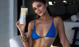 Hoa hậu Olivia Culpo khoe body đẹp như tượng tạc với bikini siêu bé