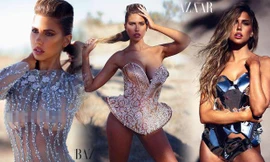 Chân dài 9x người Mỹ nóng bỏng 'nghẹt thở' trên tạp chí Harpers Bazaar Việt Nam