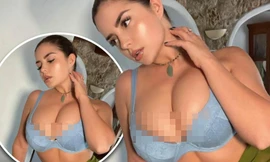 'Nữ hoàng nội y' Anh quốc khoe gần trọn vòng một ngoại cỡ gây choáng