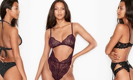 Siêu mẫu Lais Ribeiro khoe 3 vòng 'bỏng rẫy' với nội y