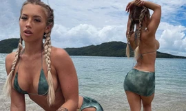 Hotgirl 9x khoe ba vòng 'bốc lửa' với bikini siêu bé khiến fan phát 'sốt'