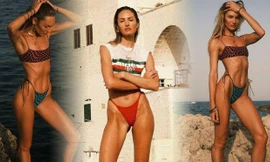 'Biểu tượng sắc đẹp Nam Phi' nóng bỏng 'nghẹt thở' với bikini