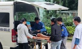 Nam sinh bị tai nạn gãy chân ở Bảo Lộc không thể tiếp tục dự thi