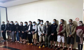 Nhom đối tượng đang bị tạm giữ