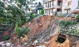 Hiện trường vụ sạt lở