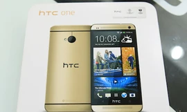 Cận cảnh HTC One phiên bản màu vàng