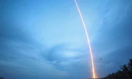 Việc phóng tên lửa Trường Chinh 5 đã thất bại. Ảnh: SCMP