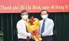 Ông Nguyễn Phước Lộc (trái). Ảnh: Thành uỷ TPHCM