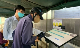Ki-ốt khai báo y tế áp dụng ở một số bệnh viện TPHCM