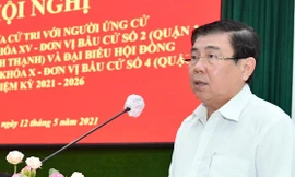 Tiếp xúc cử tri, Chủ tịch TPHCM hứa không quan liêu, tham nhũng