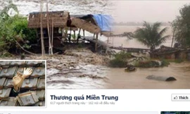 Lập Fanpage chia sẻ với đồng bào miền Trung