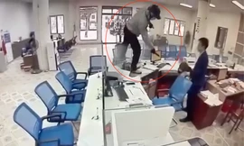 Đặc điểm nhận dạng nghi can cướp ngân hàng ở Nghệ An