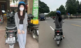 Nữ sinh bấm ngẫu nhiên được biển số ngũ quý 8