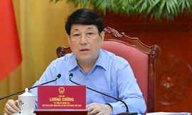 Chủ tịch nước Lương Cường làm việc với Văn phòng Chủ tịch nước về các nhiệm vụ trọng tâm thời gian tới