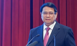 Thủ tướng Phạm Minh Chính phát biểu tại hội nghị. (Ảnh: VGP)