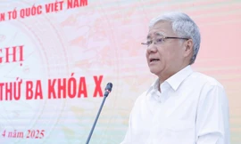 Chủ tịch Ủy ban Trung ương MTTQ Đỗ Văn Chiến thông tin việc sắp xếp bộ máy