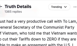 Tổng thống Mỹ: Cuộc điện đàm với Tổng Bí thư Tô Lâm rất 'hiệu quả'