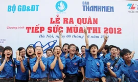 Trung ương Hội Sinh viên sẽ thăm sinh viên tình nguyện tiếp sức mùa thi