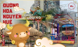 Đường hoa Nguyễn Huệ đẹp rực rỡ đón Tết Tân Sửu, đảm bảo quy tắc an toàn với du khách đến thăm