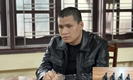 Bị can Nguyễn Anh Sơn, chủ mưu vụ nổ súng cướp tài sản. 