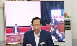 Bộ trưởng Đào Ngọc Dung phát biểu tại hội nghị