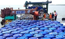 Bắt giữ tàu chở 180 tấn dầu lậu ở Vịnh Bắc Bộ