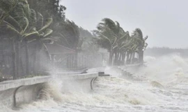 Siêu bão Rai giật cấp 14, nguy cơ cao sạt lở 700 km đê biển