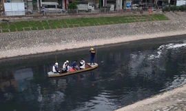 Sau 4 ngày thử nghiệm 'bảo bối' của Nhật, sông Tô Lịch đã bớt mùi