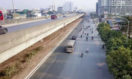 Tận thấy đường vành đai 3 sau xén dải phân cách