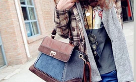 Khỏe khoắn và cá tính với túi xách denim