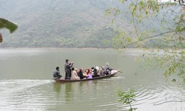 Hồ Tuy Lai - nơi tám học sinh tử nạn. Ảnh: Internet