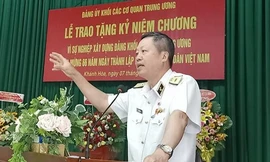 Chuẩn Đô đốc Đặng Minh Hải. Ảnh PV