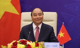 Chủ tịch nước Nguyễn Xuân Phúc phát biểu tại hội nghị. (Ảnh: Như Ý)