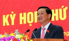 Các đại biểu HDND tỉnh Lâm Đồng bỏ phiếu bầu cử