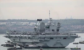 Tàu sân bay Anh Queen Elizabeth. (Ảnh: UK Navy)