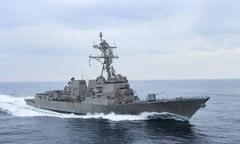 Hệ thống vũ khí mới có thể được bố trí trên tàu chiến lớp Arleigh Burke. Ảnh: Bộ Quốc phòng Mỹ