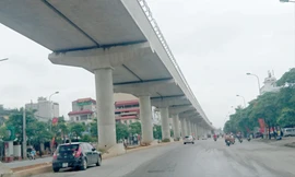 Dự án đường sắt đô thị Hà Nội, tuyến Nhổn – ga Hà Nội sử dụng vốn vay ODA nằm trong danh sách dự án chậm tiến độ nhiều năm nay. Ảnh: Phạm Thanh