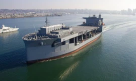 Tàu đổ bộ USS Miguel Keith. (Ảnh: US Navy)