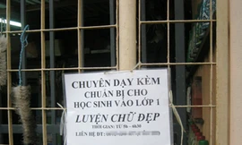 Ép con học chữ trước bằng cách... dọa