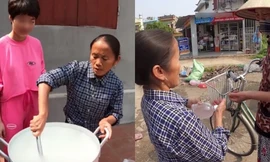 Giữa dịch Covid-19, bà Tân Vlog nấu nồi gel rửa tay khổng lồ tặng hàng xóm