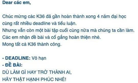 Bài tập về nhà dành cho sinh viên với deadline vô thời hạn, đọc nội dung ai cũng bất ngờ