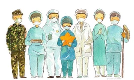 Những khoảnh khắc ấm lòng giữa mùa dịch COVID-19 qua loạt tranh chibi dễ thương