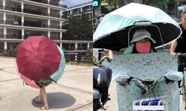 Nữ sinh đến trường với cách chống nắng có “1-0-2”, loạt ảnh của chị em khác còn “đỉnh” hơn