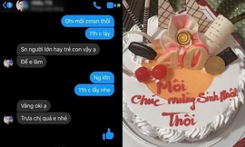 Đặt bánh sinh nhật online nhưng gõ thiếu dấu, khách hàng cười ngất khi nhận thành phẩm