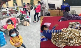 Gần 80 học sinh, giáo viên Tiểu học Xuân Phương (Hà Nội) cách ly tại trường: Thương lắm, cố lên nhé!